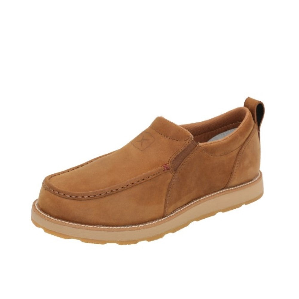 Twisted X Mens Shoe | Cellstretch Wedge Slip-On | Lion Tan