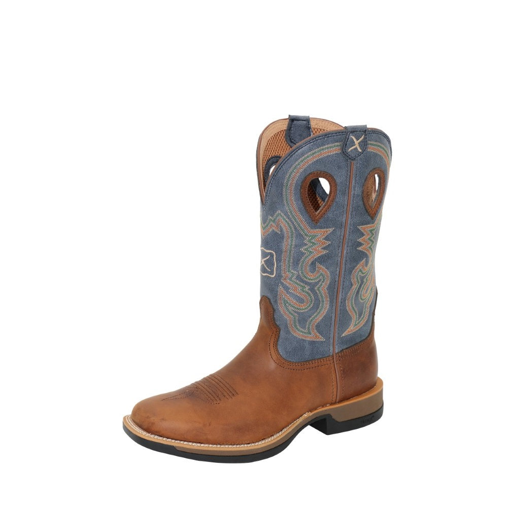 Twisted X Mens Boot | 12 Tech X1 | Rust Brown / Peacock
