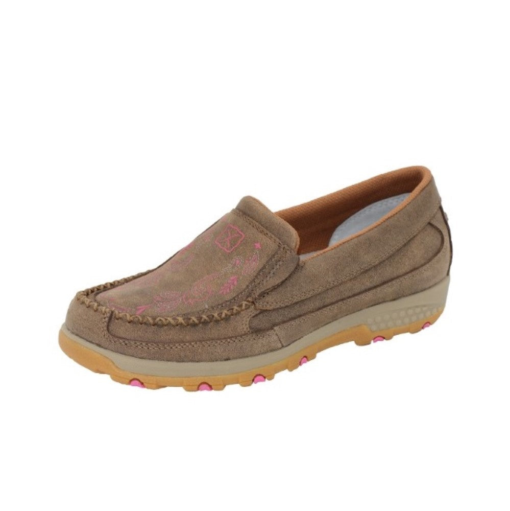 Twisted X Womens Slip On | Cell Stretch | Raspberry