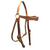 Toprail Equine Barcoo Bridle | Waved Browband | USA Harness Leather