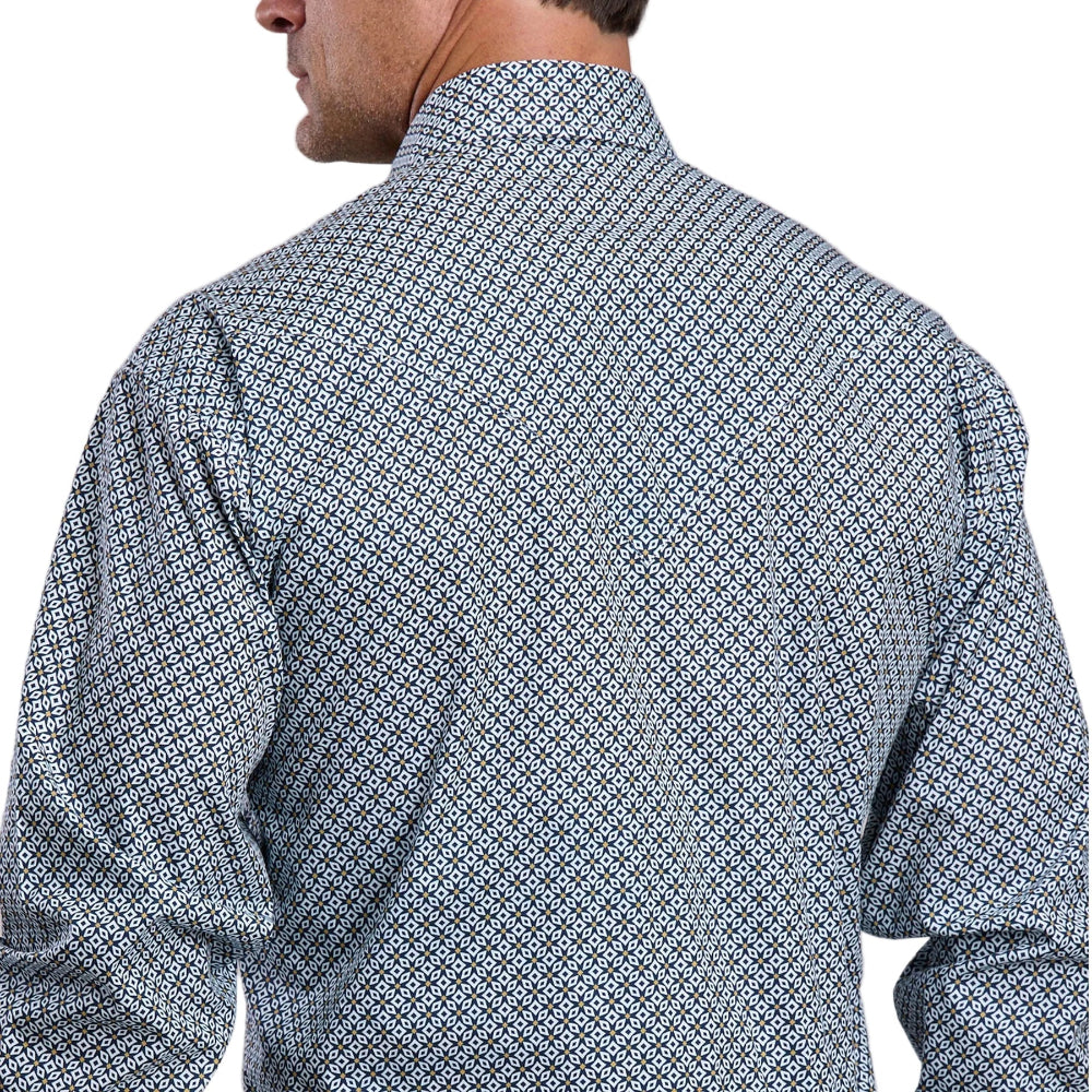 STETSON MENS SHIRT | PLAID BLUE