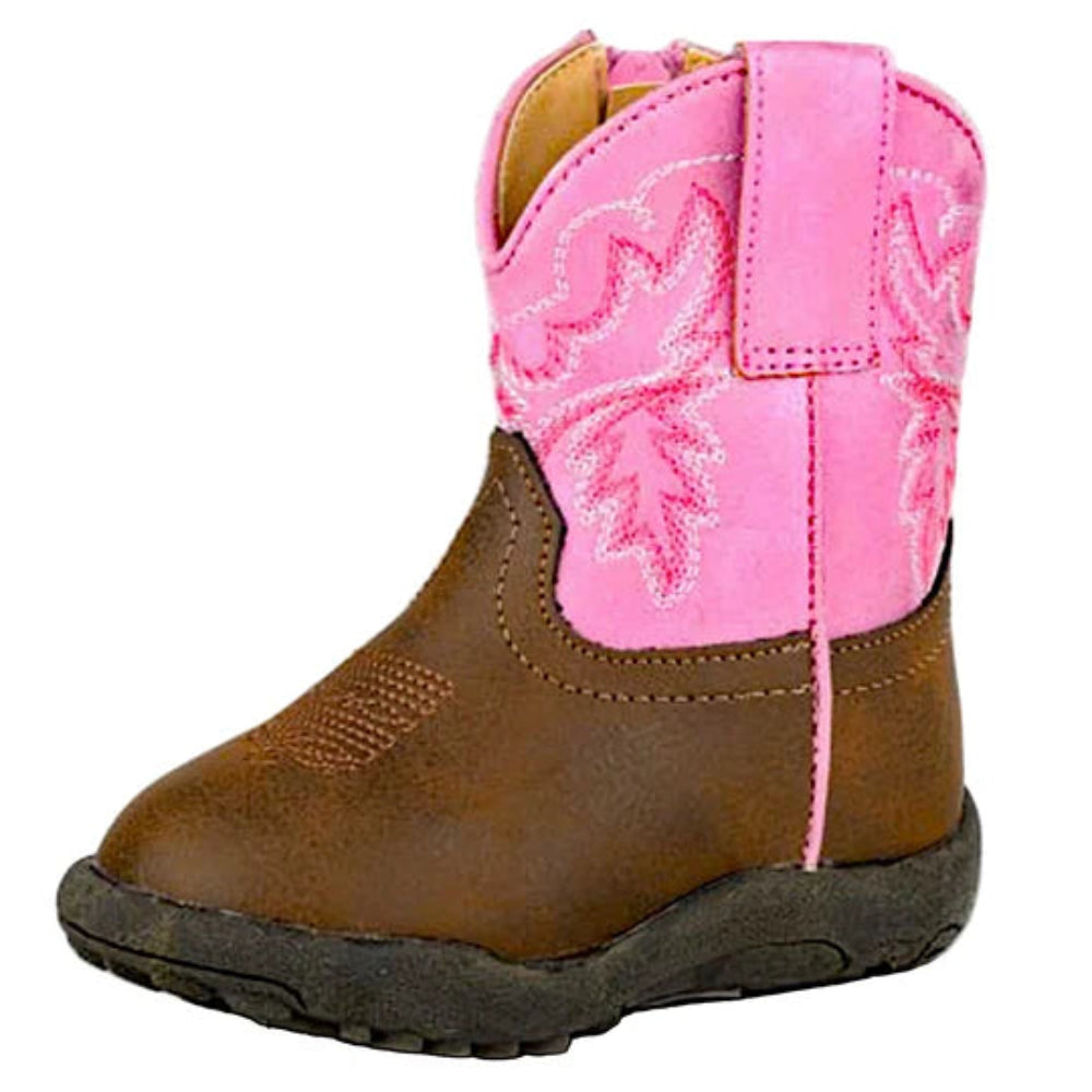 Roper Infant Boots | Gretchen | Tan / Pink