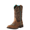 Ariat Womens Western Boots | Delilah Round Toe | Distressed Brown / Fudge Brown