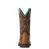 Ariat Womens Western Boots | Delilah Round Toe | Distressed Brown / Fudge Brown