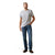 Ariat Mens T-Shirt | Vertical Logo | Heather Grey