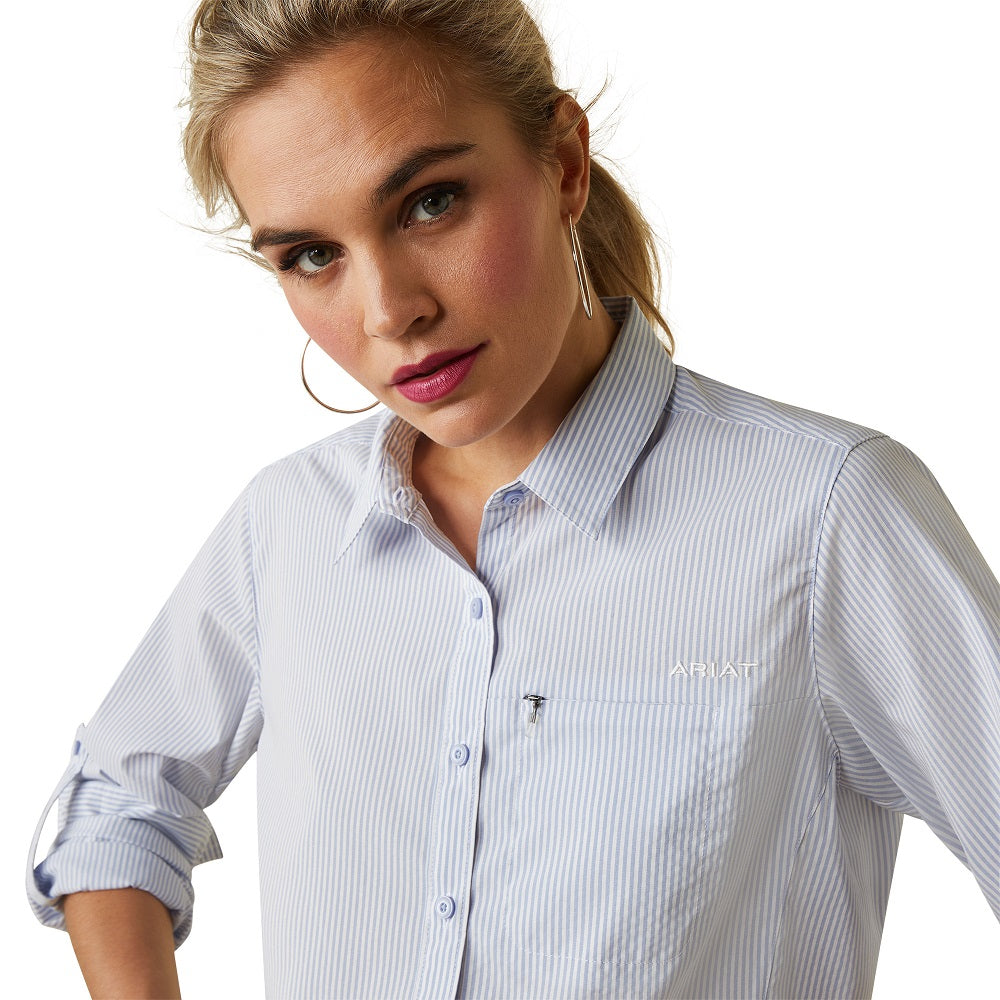 Ariat Womens Shirt | Venttek | Classic Blue Stripe