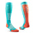 Ariat Uni Ariattek Slimline Performace Socks | Viridian Green / Burnt Sienna