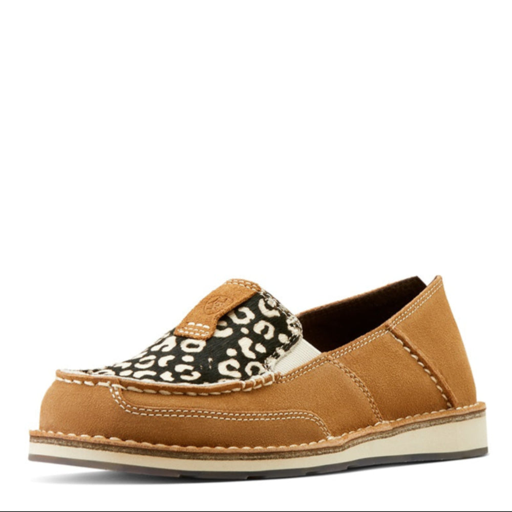 Ariat Womens Cruiser | Dark Tan Suede / Cheetah
