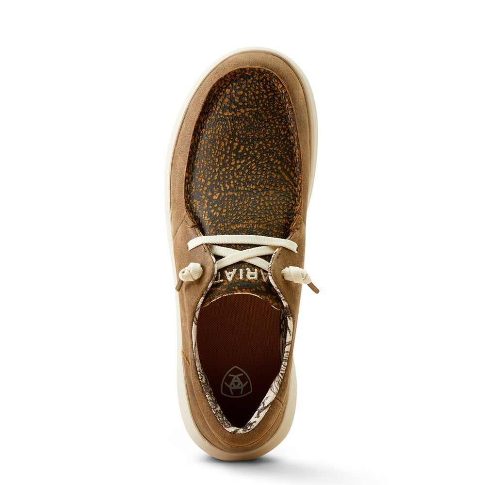 Ariat Womens Shoes | Hilo | Brown Bomber / Distressed Hide Emboss