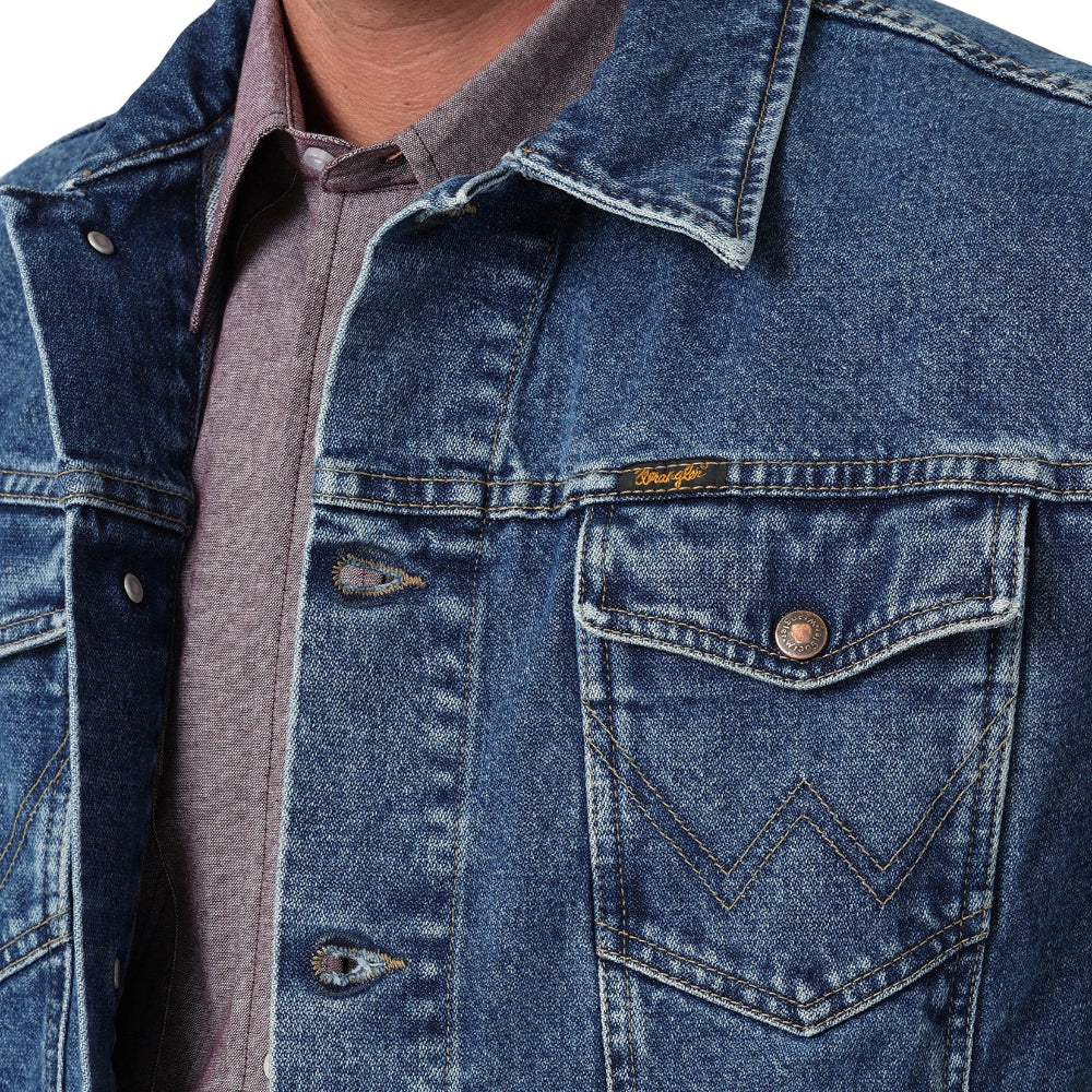 Wrangler Mens Denim Jacket | Stonewash