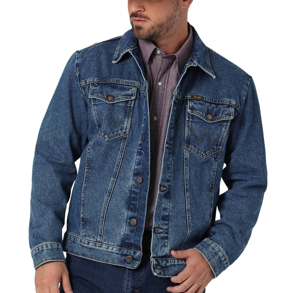 Wrangler Mens Denim Jacket | Stonewash