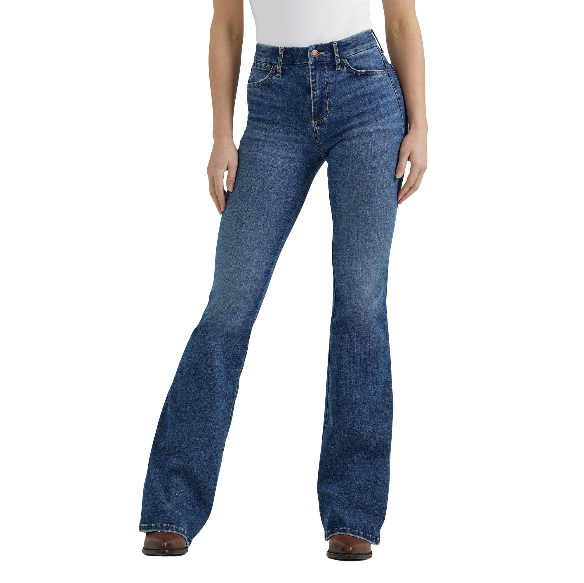 Wrangler Womens Jeans | Bespoke | Hi Rise Flare | 34 Leg