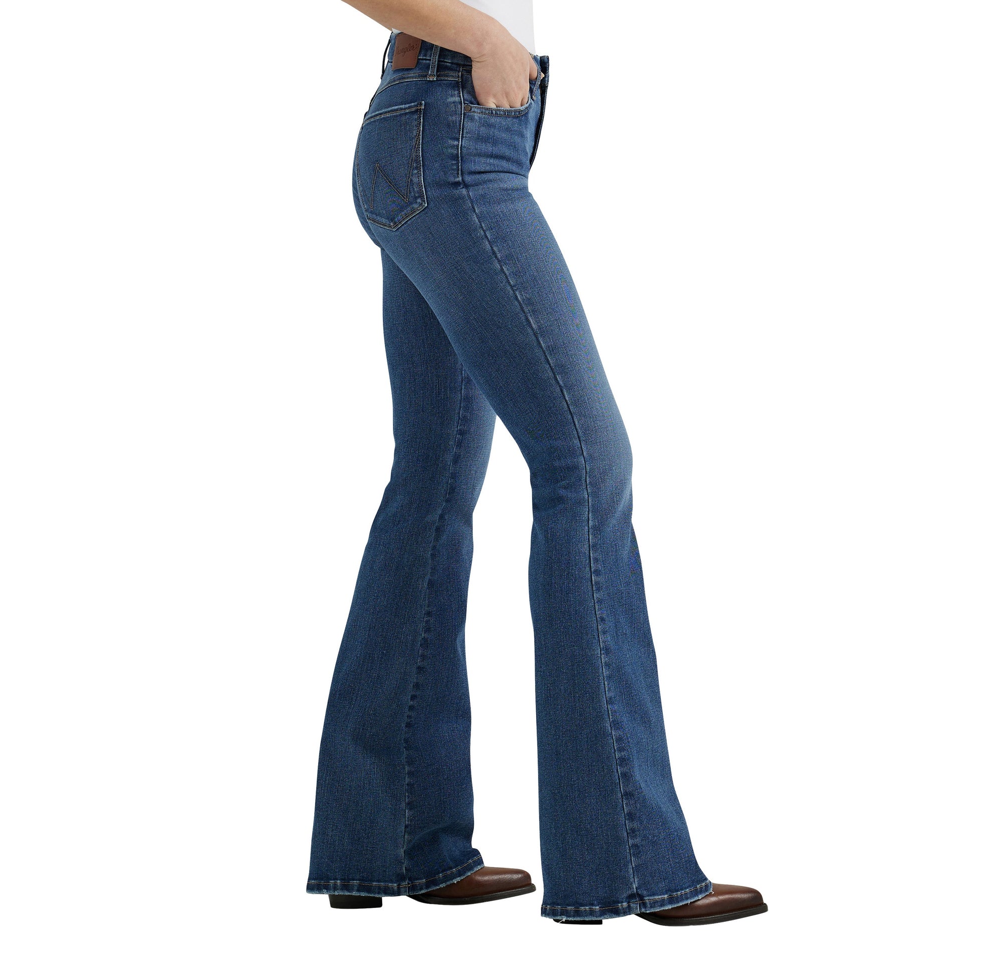 Wrangler Womens Jeans | Bespoke | Hi Rise Flare | 34 Leg