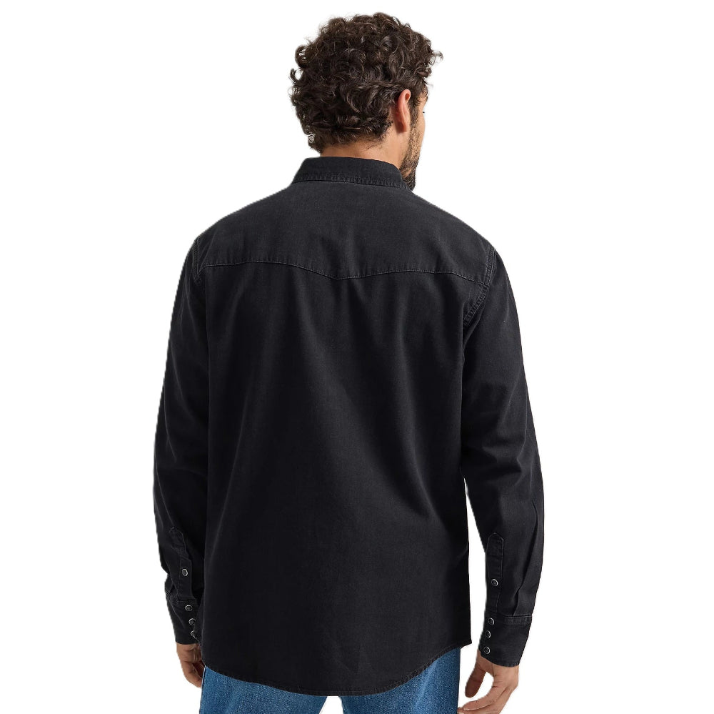 Wrangler Mens Denim Shirt | Classic Fit | Black