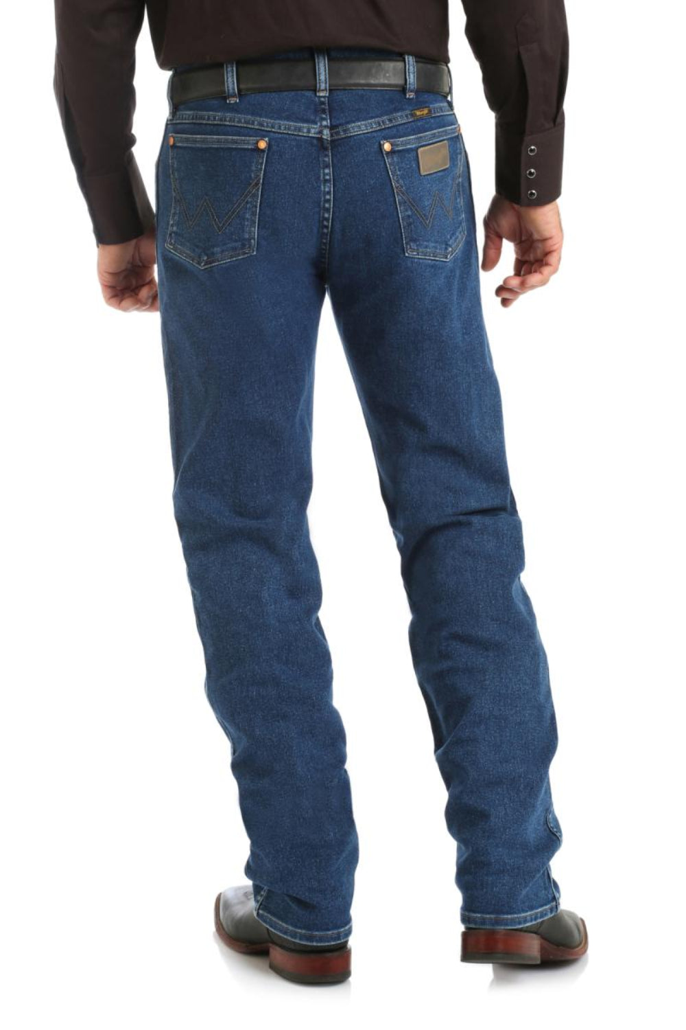 Wrangler Mens Jeans | Cowboy Cut Original Active Flex | Stone Wash | 34 Leg