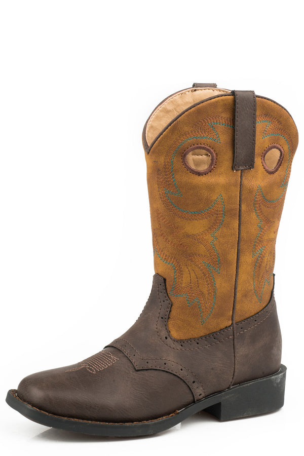 Roper Toddlers Boots | Daniel | Brown / Tan - Hiscocks