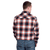 Just Country Mens Evan Workshirt | Full Button Flannel | Navy / White / Rust