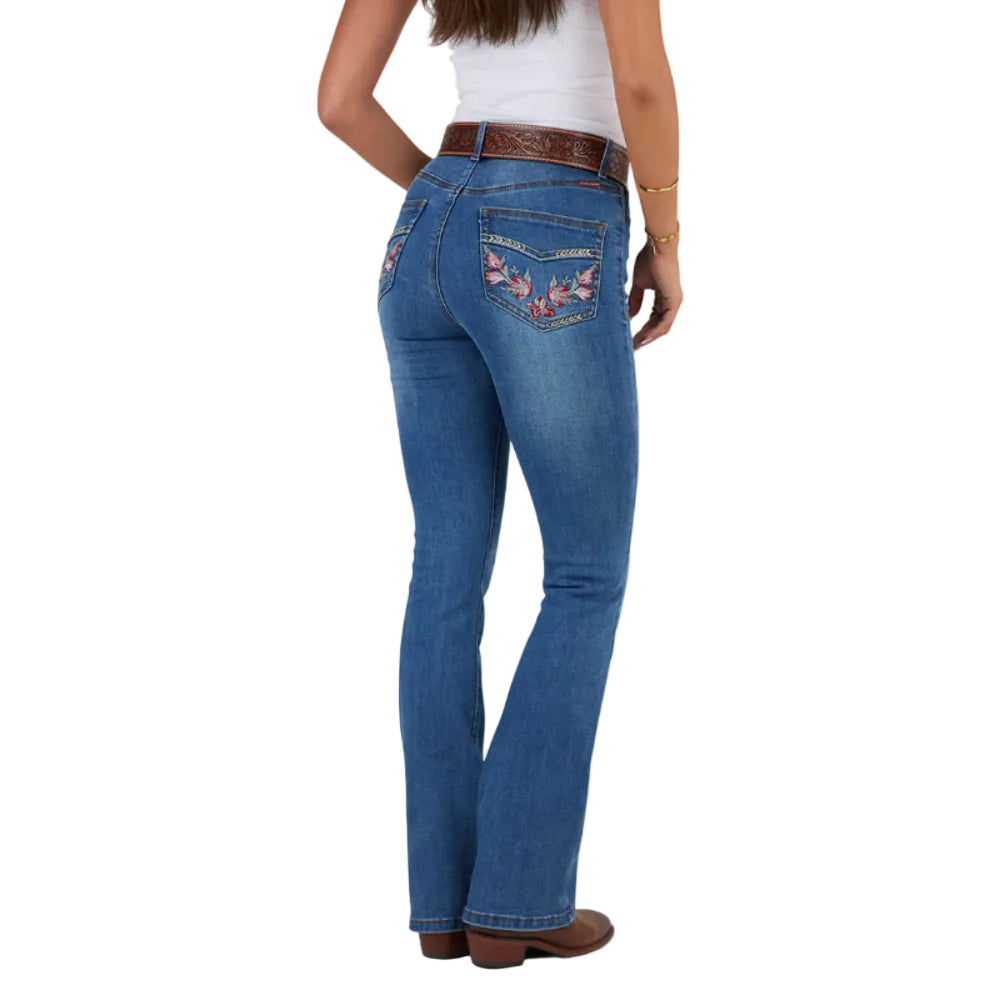 Ringers Western Womens Jeans | Penny Rodeo Vintage Blue | High Rise Boot Cut Long Leg