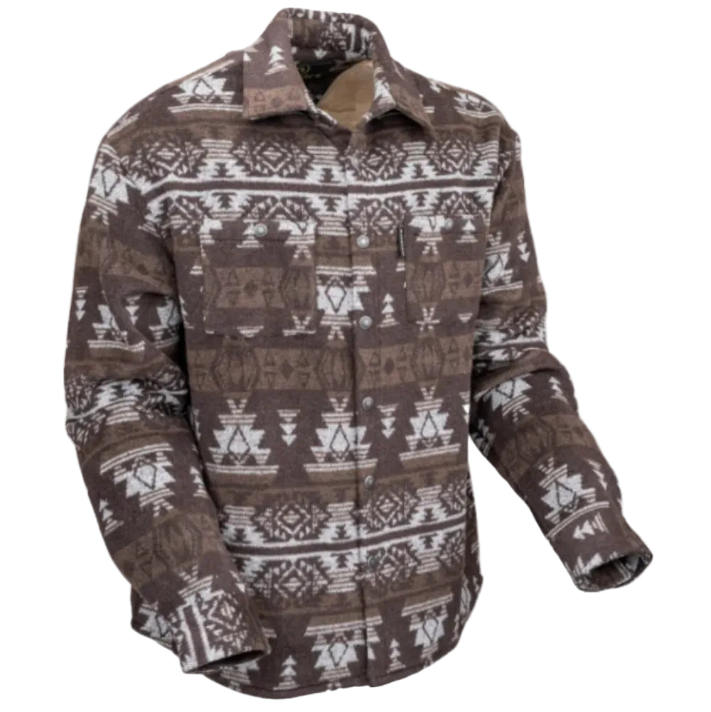 Outback Trading Mens Shirt Jacket | Hudson | Brown