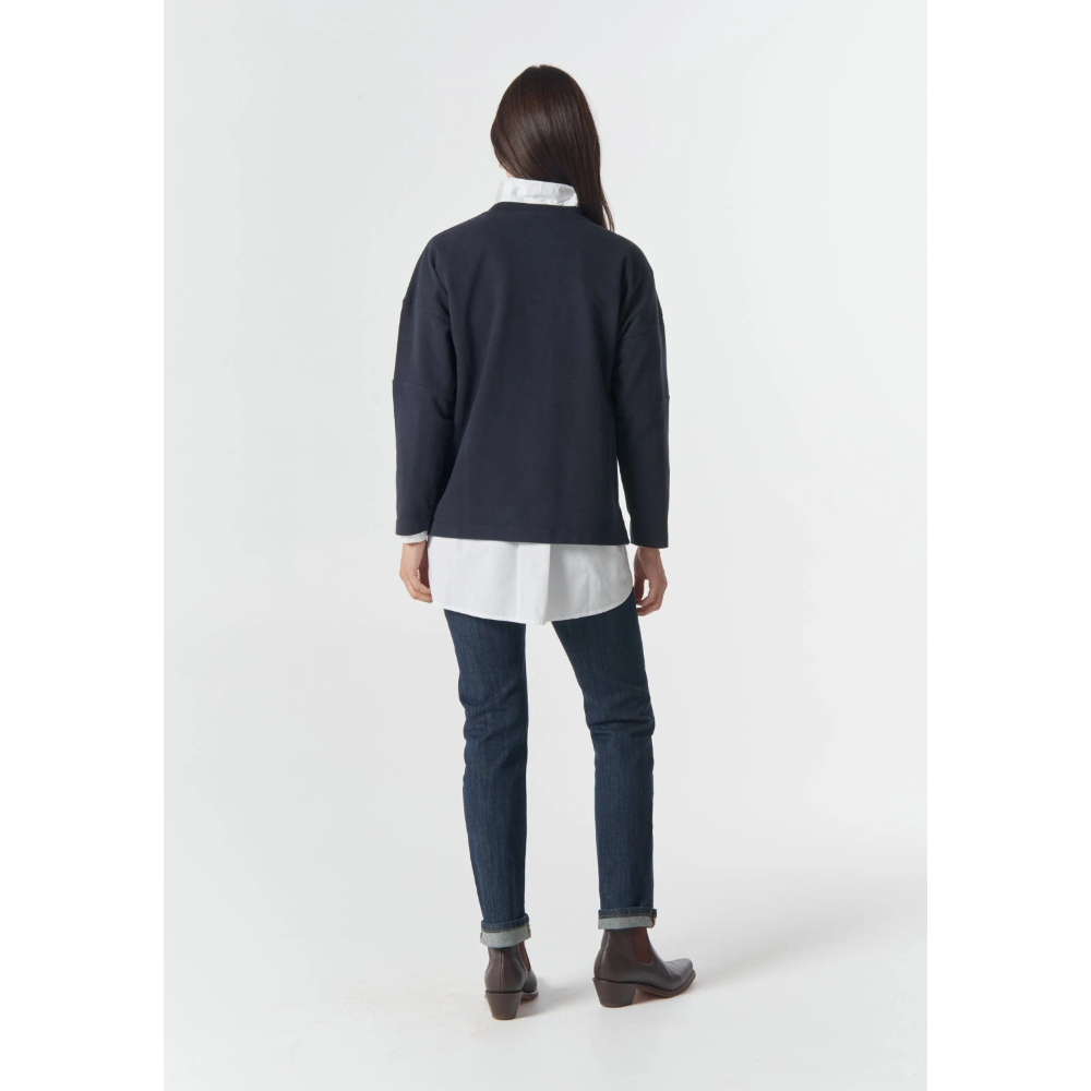 Goondiwindi Cotton Sweater | Sunday Logo Cotton | Dark Navy