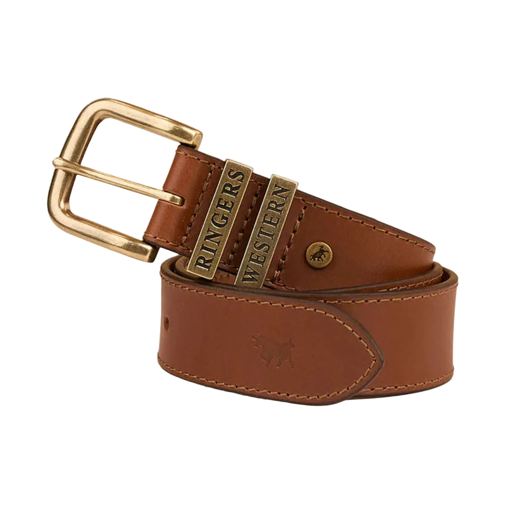 Ringers Western Belt | James | Tawny Brown / Gold