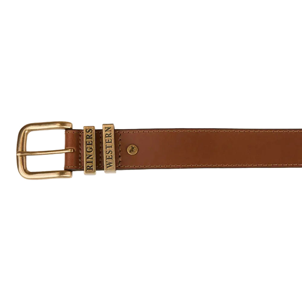 Ringers Western Belt | James | Tawny Brown / Gold