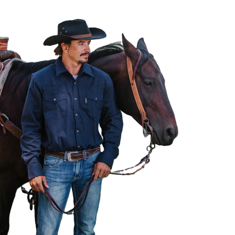 Outback Trading Mens Shirt | Everett | Denim