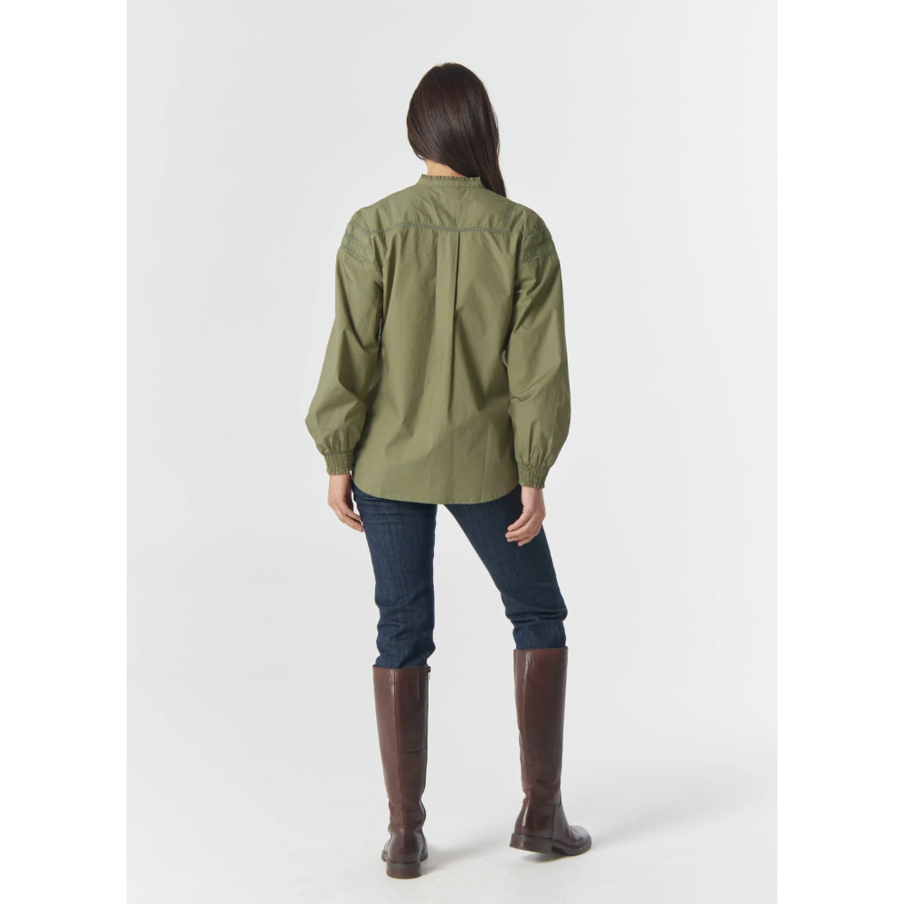 Goondiwindi Cotton Blouse | Misty Cotton | Sage