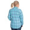 Just Country Womens Brooke Workshirt | Full Button Flannel | Turquoise