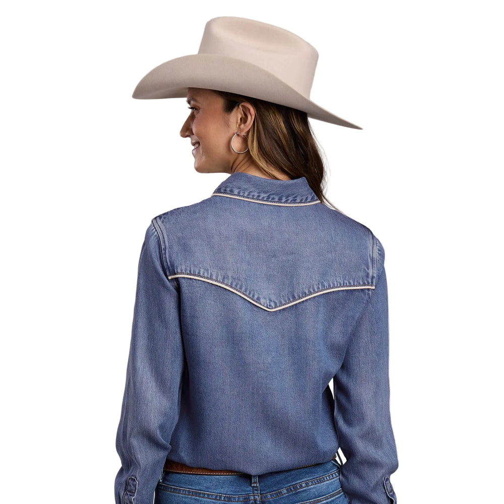 Stetson Womens Shirt | Denim Piping