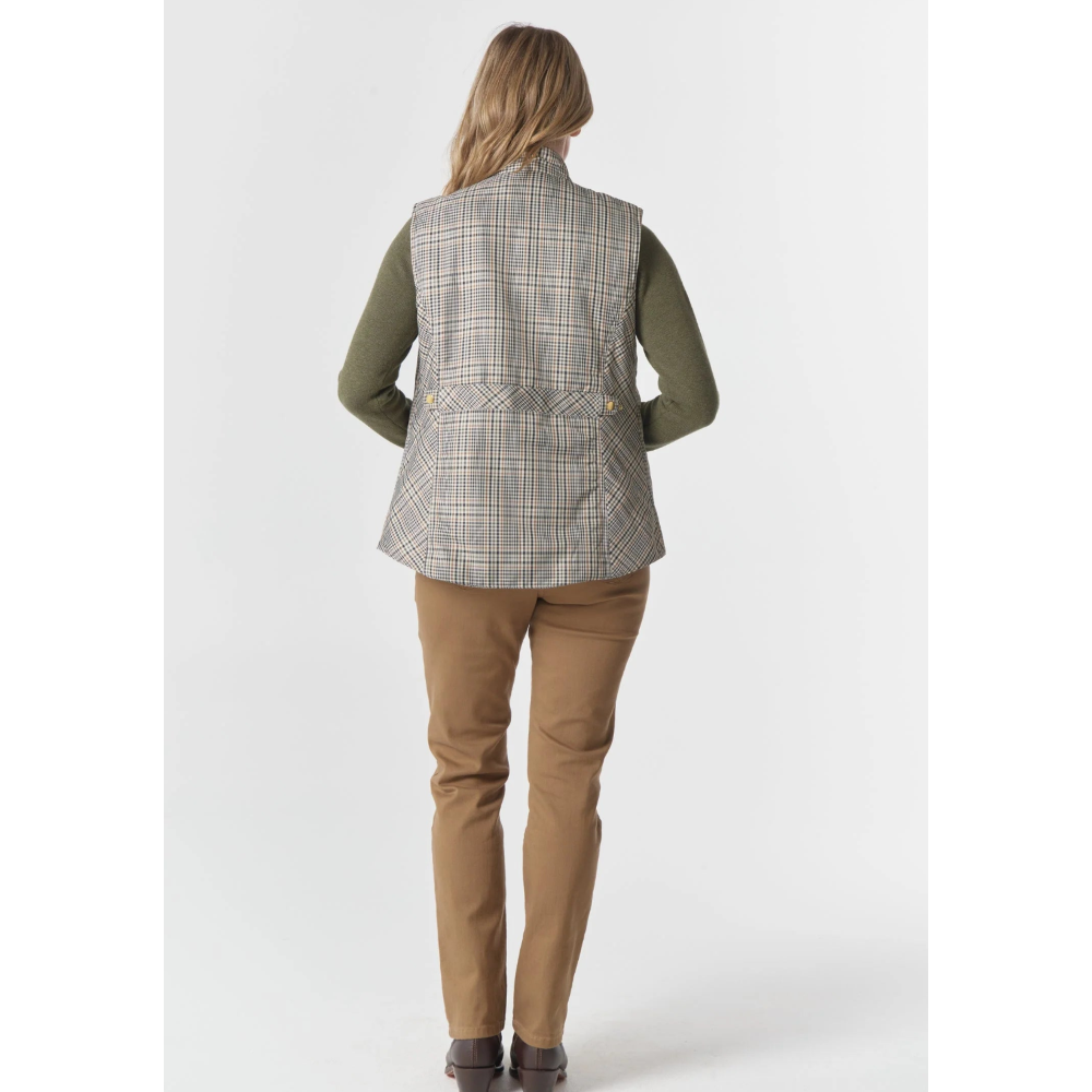 Goondiwindi Cotton Vest | The Rider | Travertine Micro Check