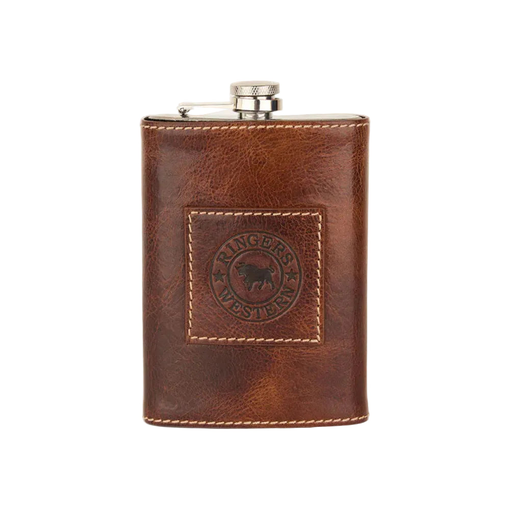Ringers Western Toro Flask | Cognac