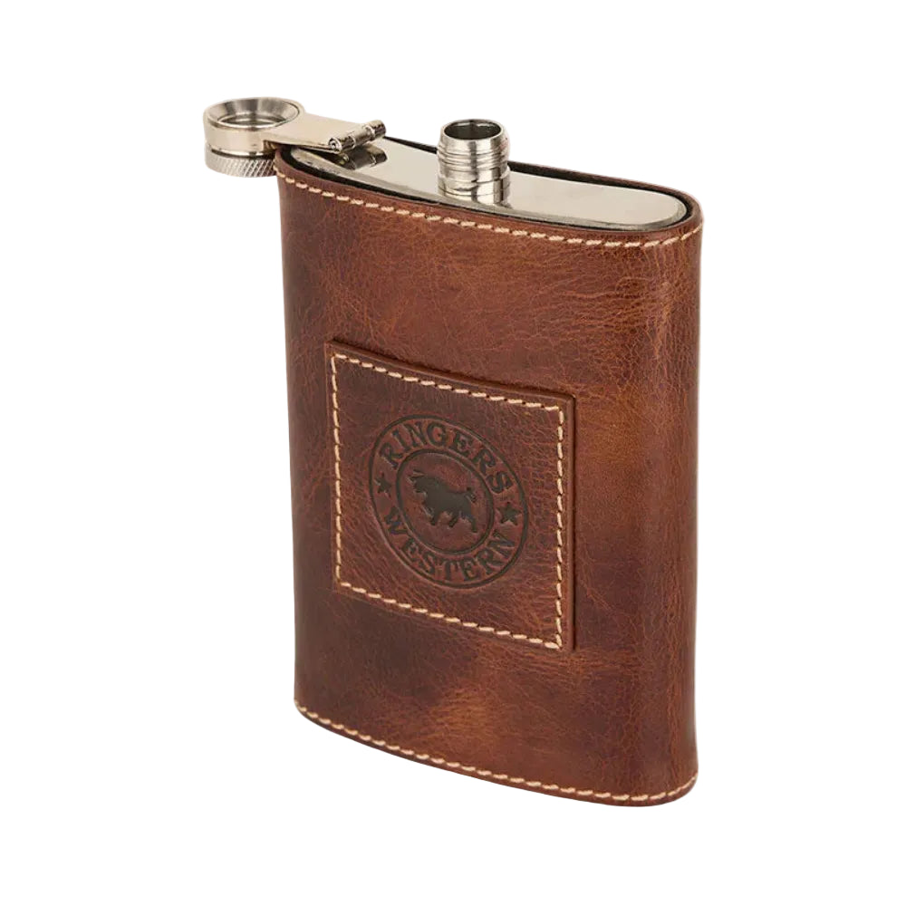 Ringers Western Toro Flask | Cognac