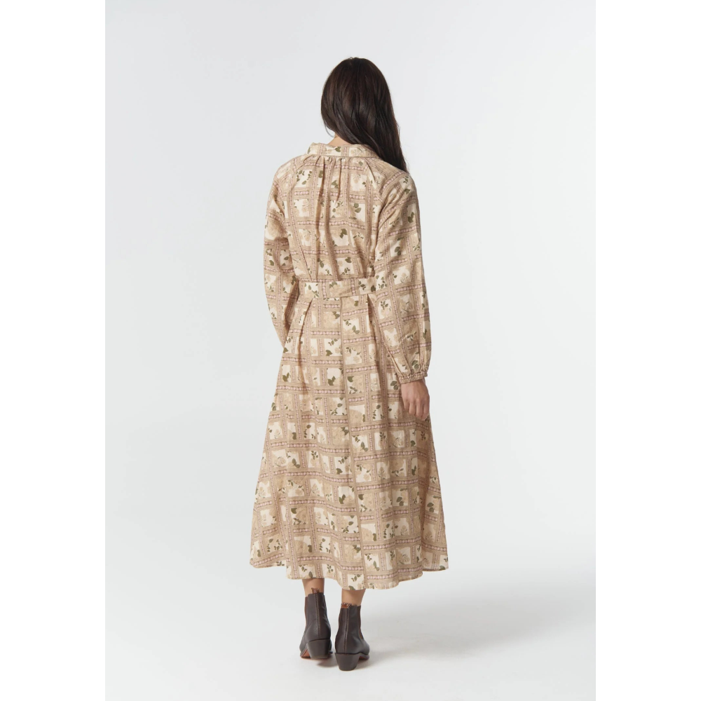 Goondiwindi Cotton Dress | Homestead Belted Linen Cotton Blend | Texas Print