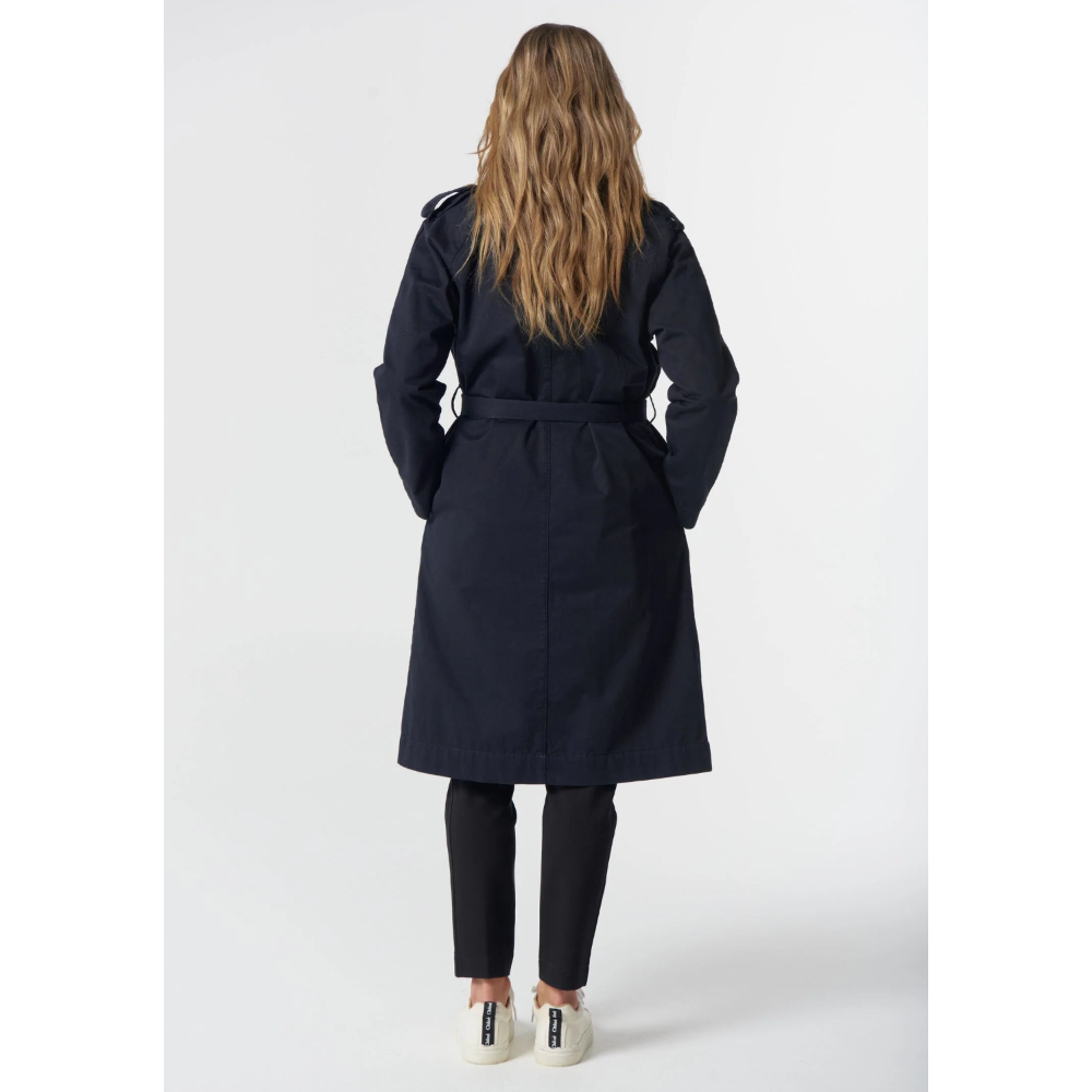 Goondiwindi Cotton Coat | Trench Cotton | Dark Navy