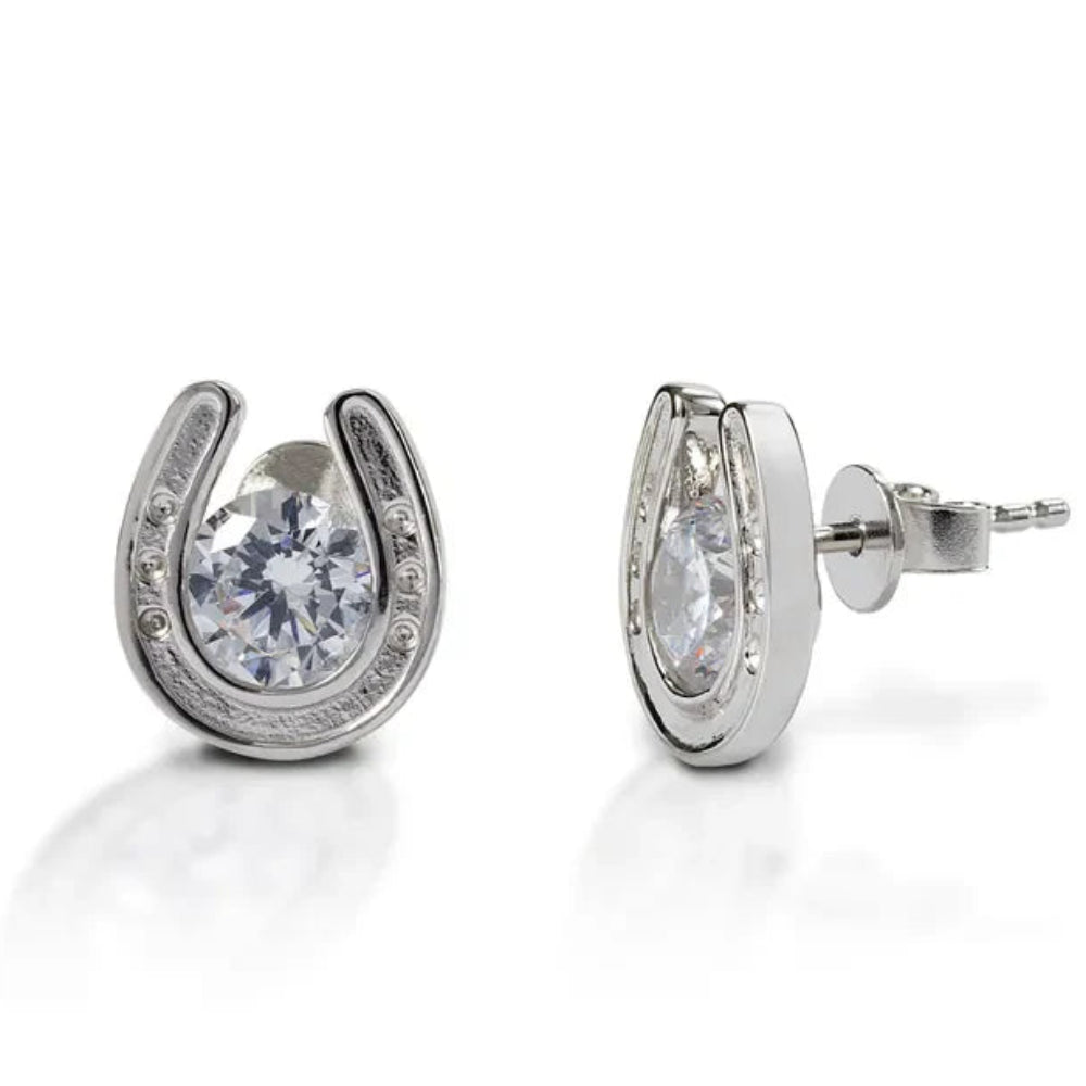 Kelly Herd Jewellery | Horseshoe Stud Earrings | Sterling Silver