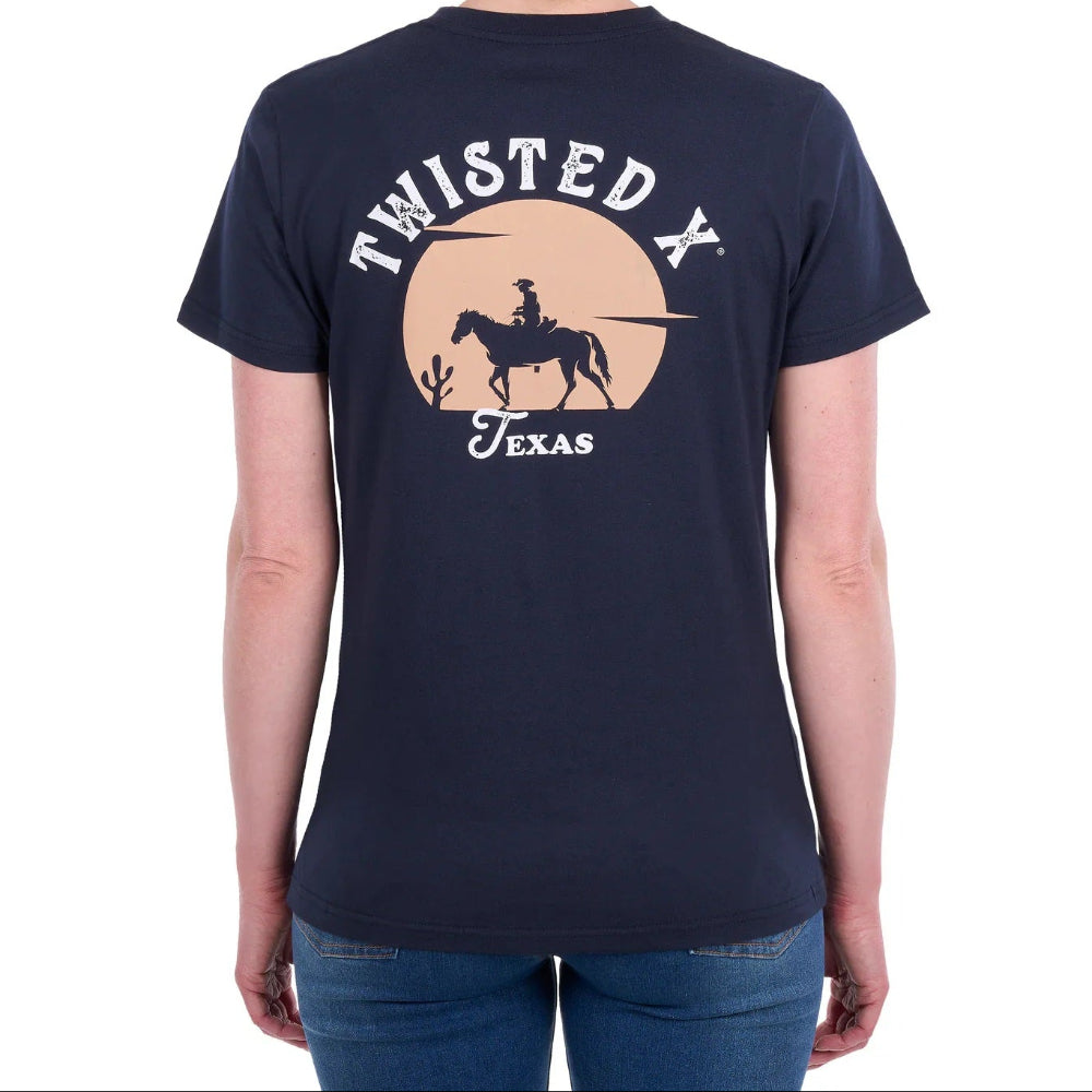 Twisted X Womens T-Shirt | Lin | Navy