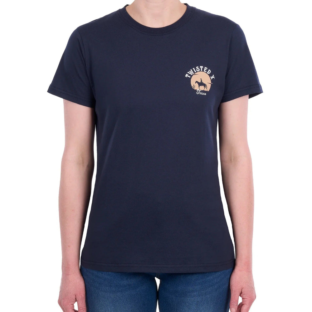 Twisted X Womens T-Shirt | Lin | Navy