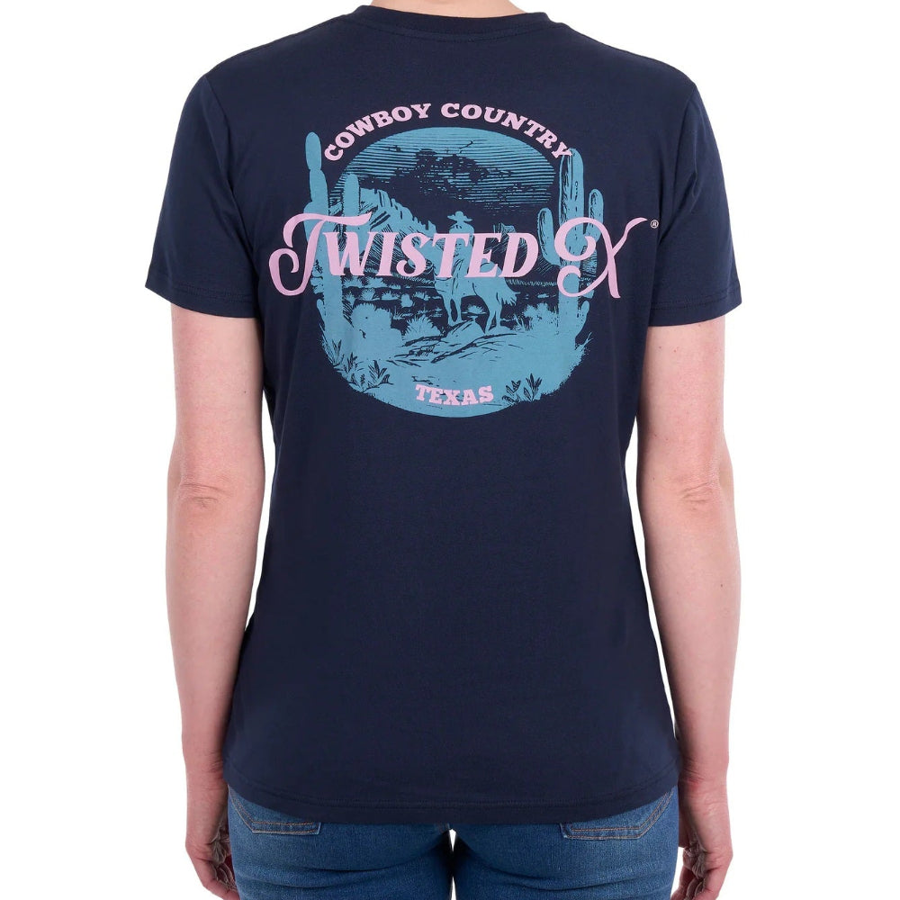 Twisted X Womens T-Shirt | Erin | Navy