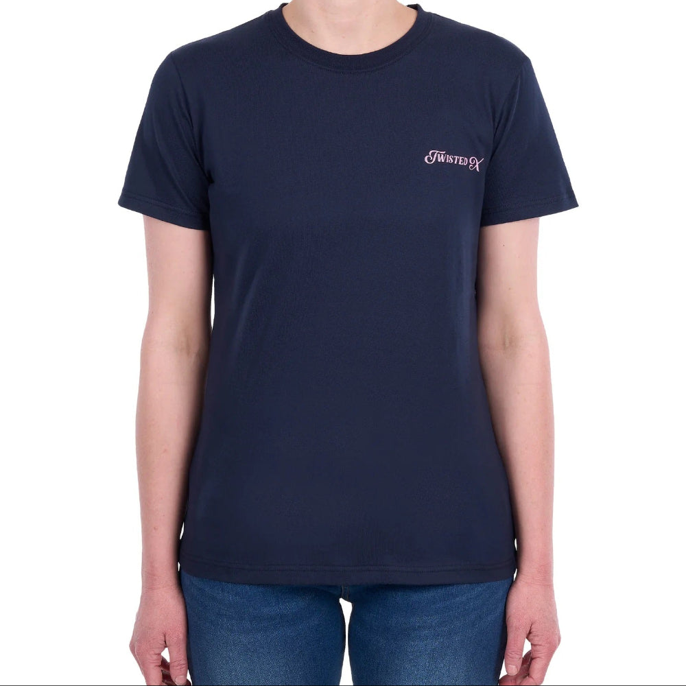 Twisted X Womens T-Shirt | Erin | Navy
