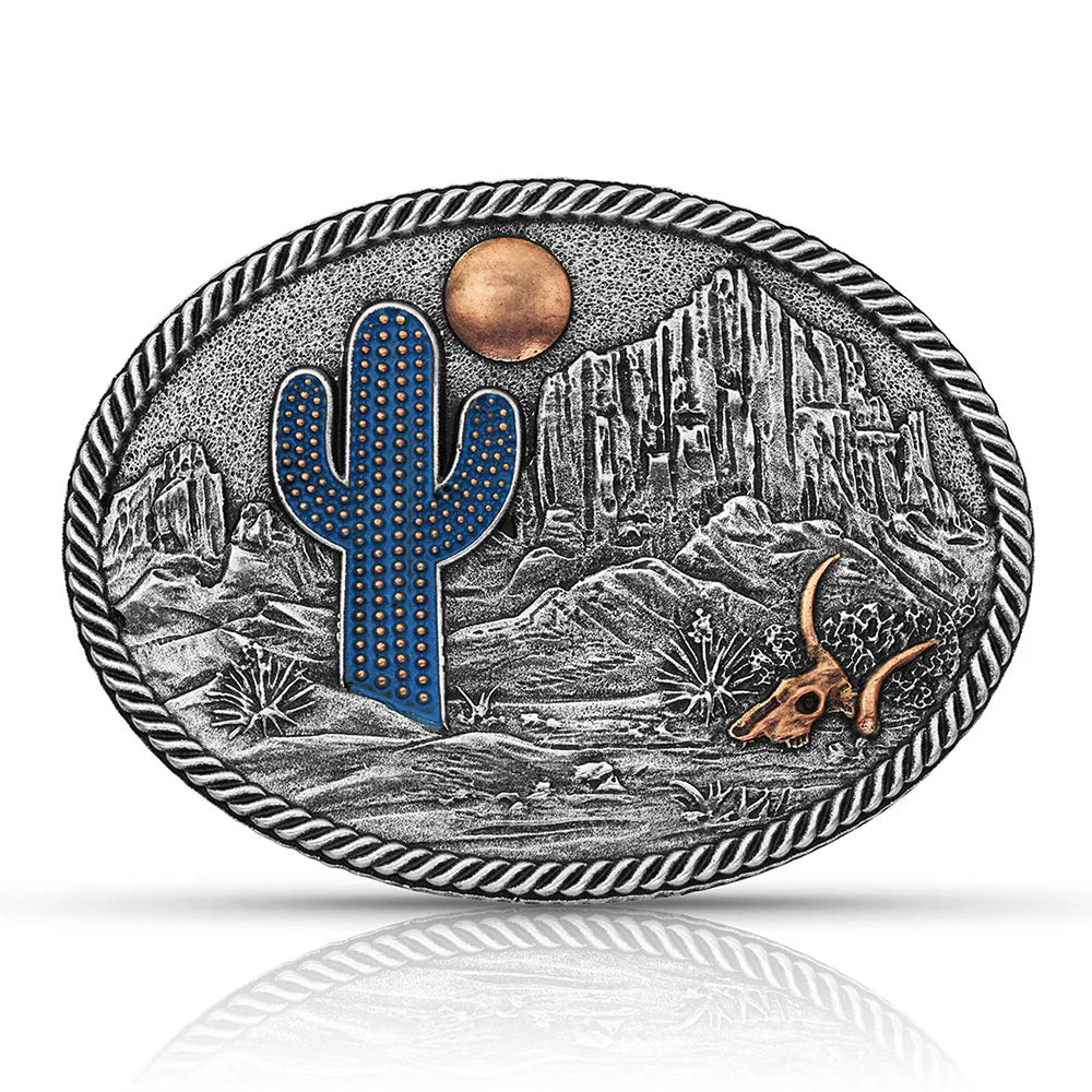 Montana Silversmith Belt Buckle | Desert Moon Cactus