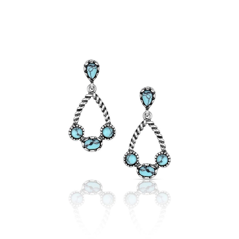 Montana Silversmiths Attitude Earrings | Wander West Turquoise