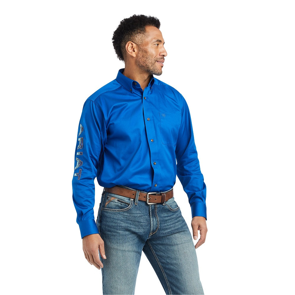 Ariat Mens Shirt | Team Logo Twill | Turkish Sea