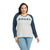 Ariat Womens Shirt | Real Baseball Shirt | Heather Grey / Midnight Blue