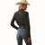 Ariat Womens Shirt | Real Team Stretch Kirby | Black With Silver Lurex