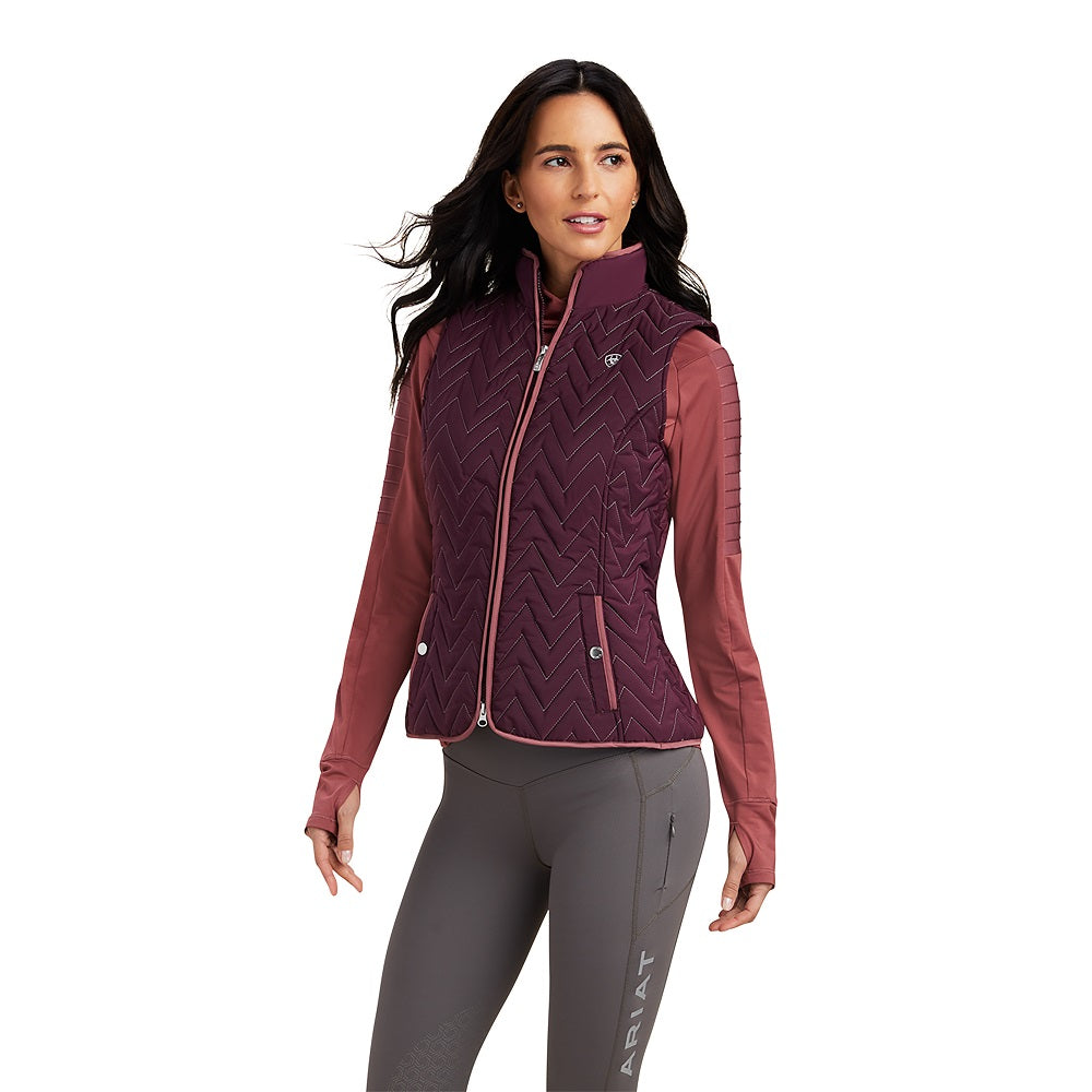 Ariat Womens Vest | Ashley | Mulberry Brown