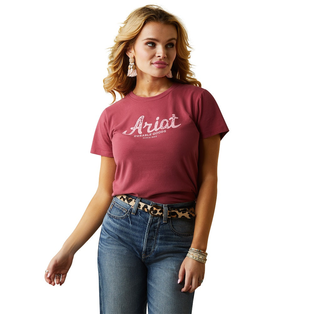 Ariat Womens T-Shirt | R.E.A.L. Durable Goods | Earth Red