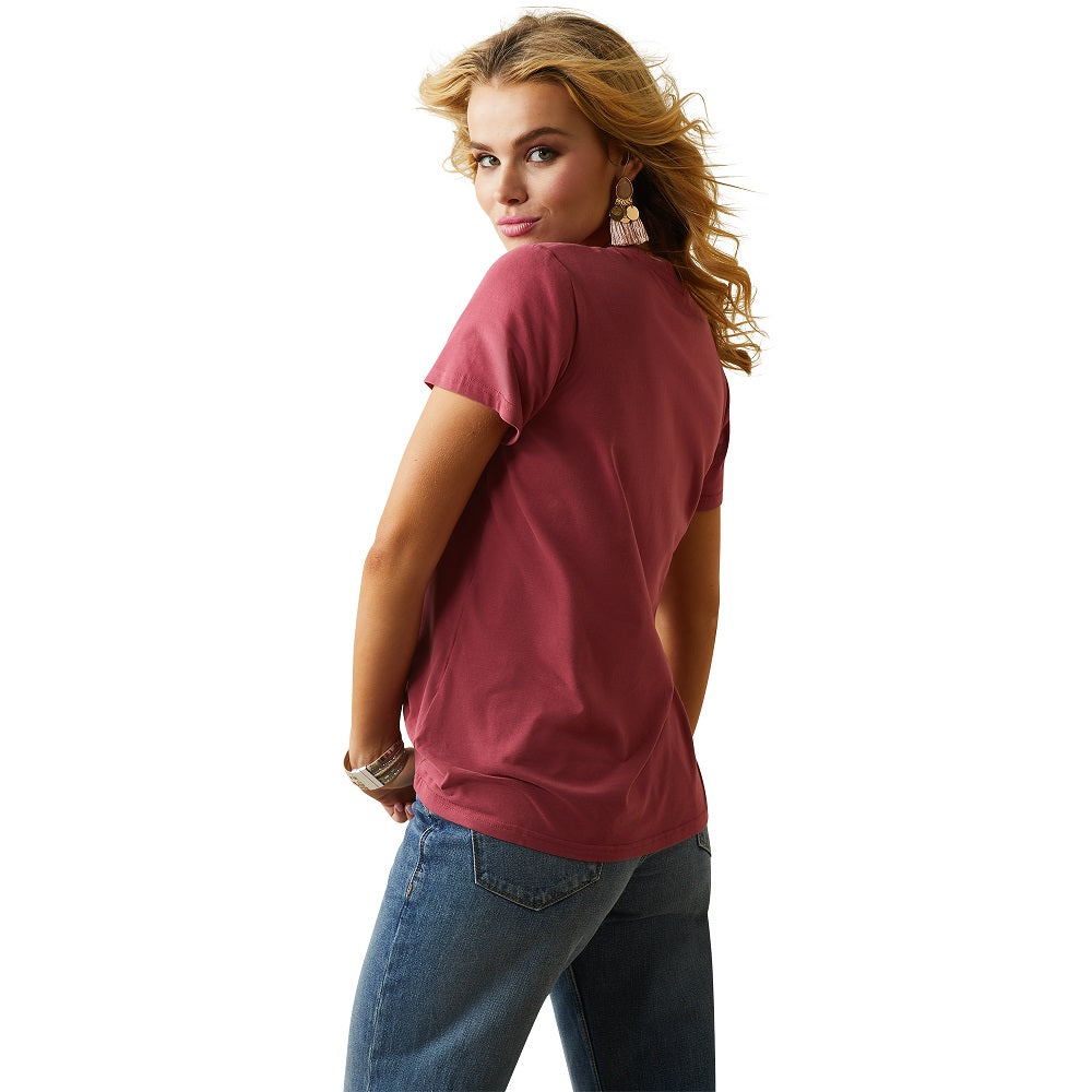 Ariat Womens T-Shirt | R.E.A.L. Durable Goods | Earth Red