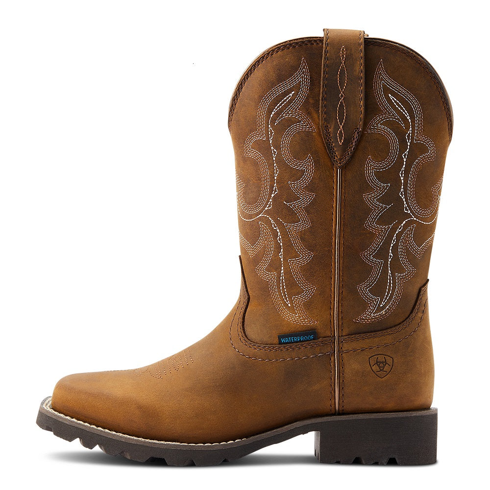Ariat Womens Western Boots | Unbridled Rancher H2O | Oily Distressed Tan