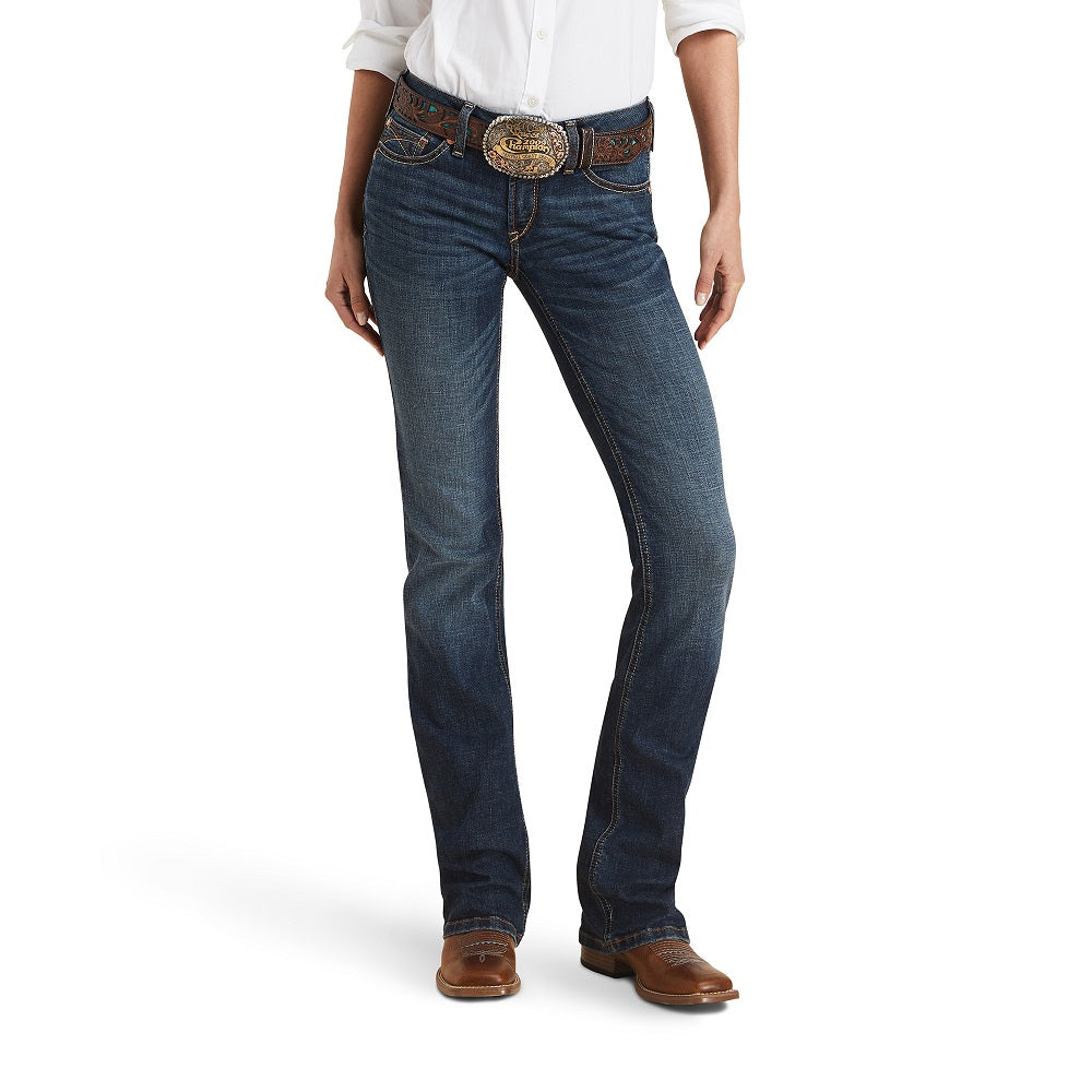 Ariat Womens R.E.A.L™ Jeans | Mid Rise Boot Cut | Amora Pasadena | Long Leg